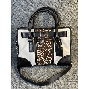 Michael Kors Hamilton Cowhide Leather Handbag Purse READ‎
